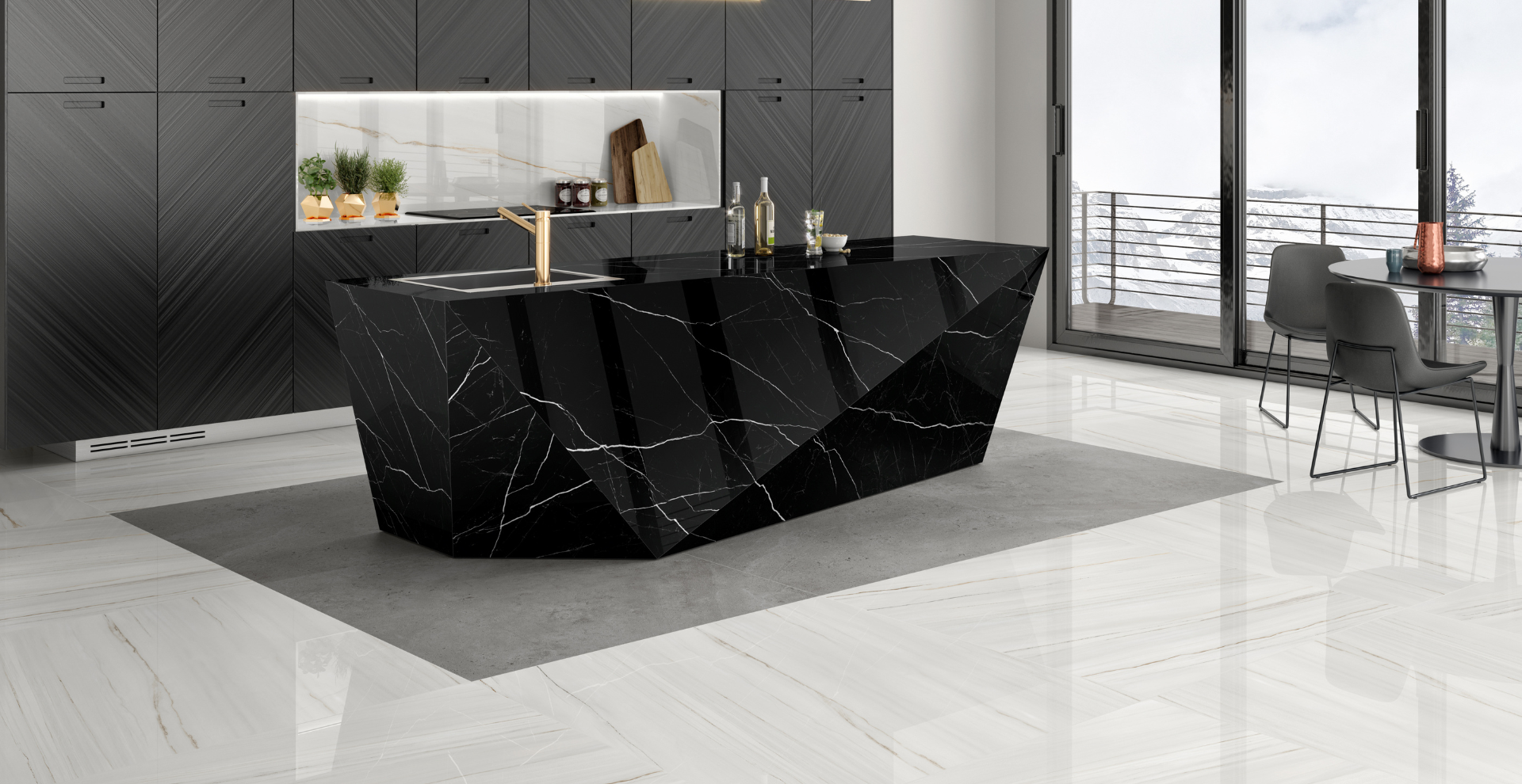 ui1025です！ / ブラック / NERO / ミニ / ロゴ Nero Black | Hindware Italian Tiles
