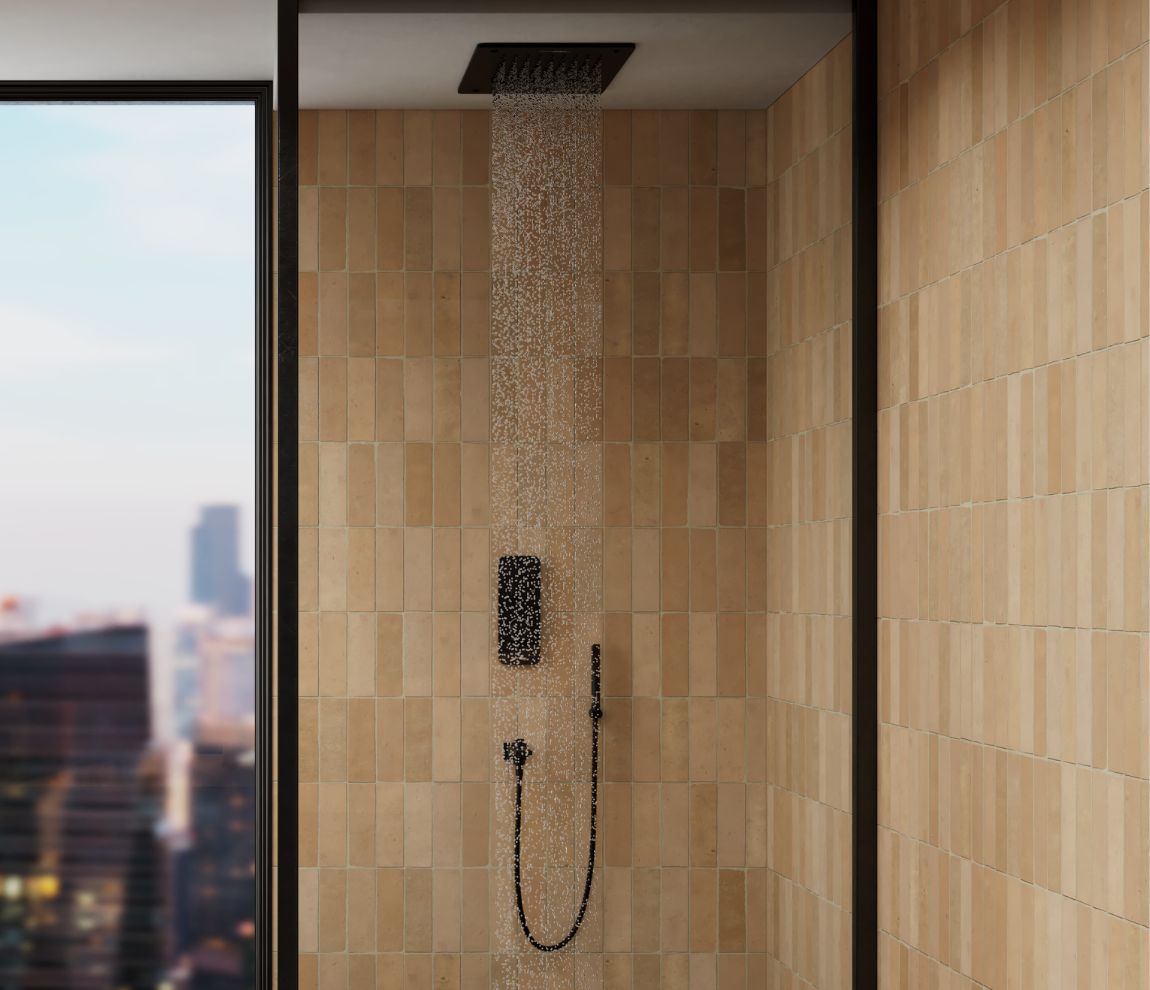 Hand Shower Round - Chrome Black