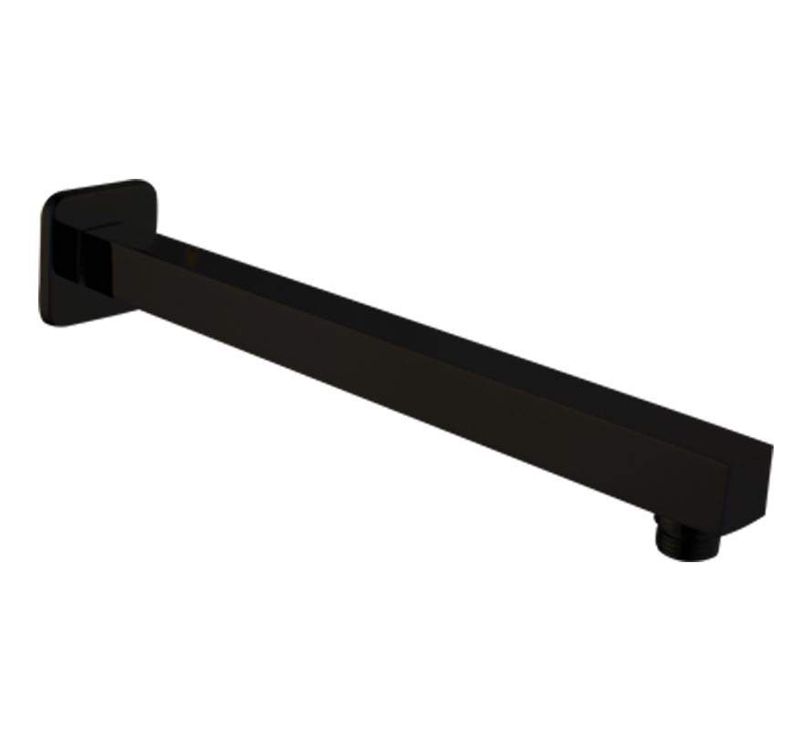 Shower Arm 380 mm Square - Chrome Black