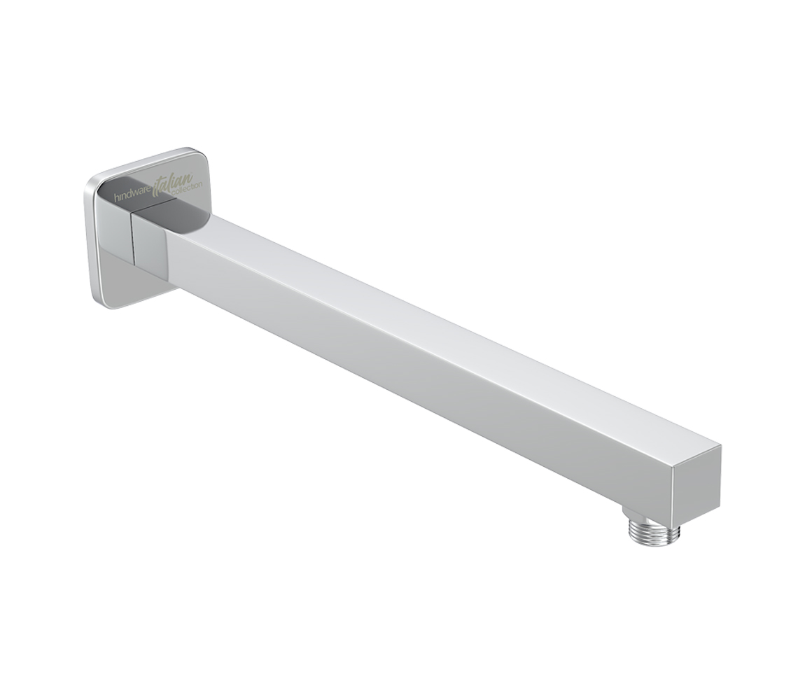 Shower Arm 304 mm with Wall Flange - Square