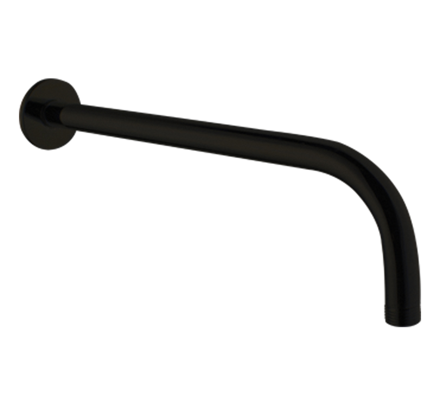 Shower Arm 450 mm Round - Chrome Black