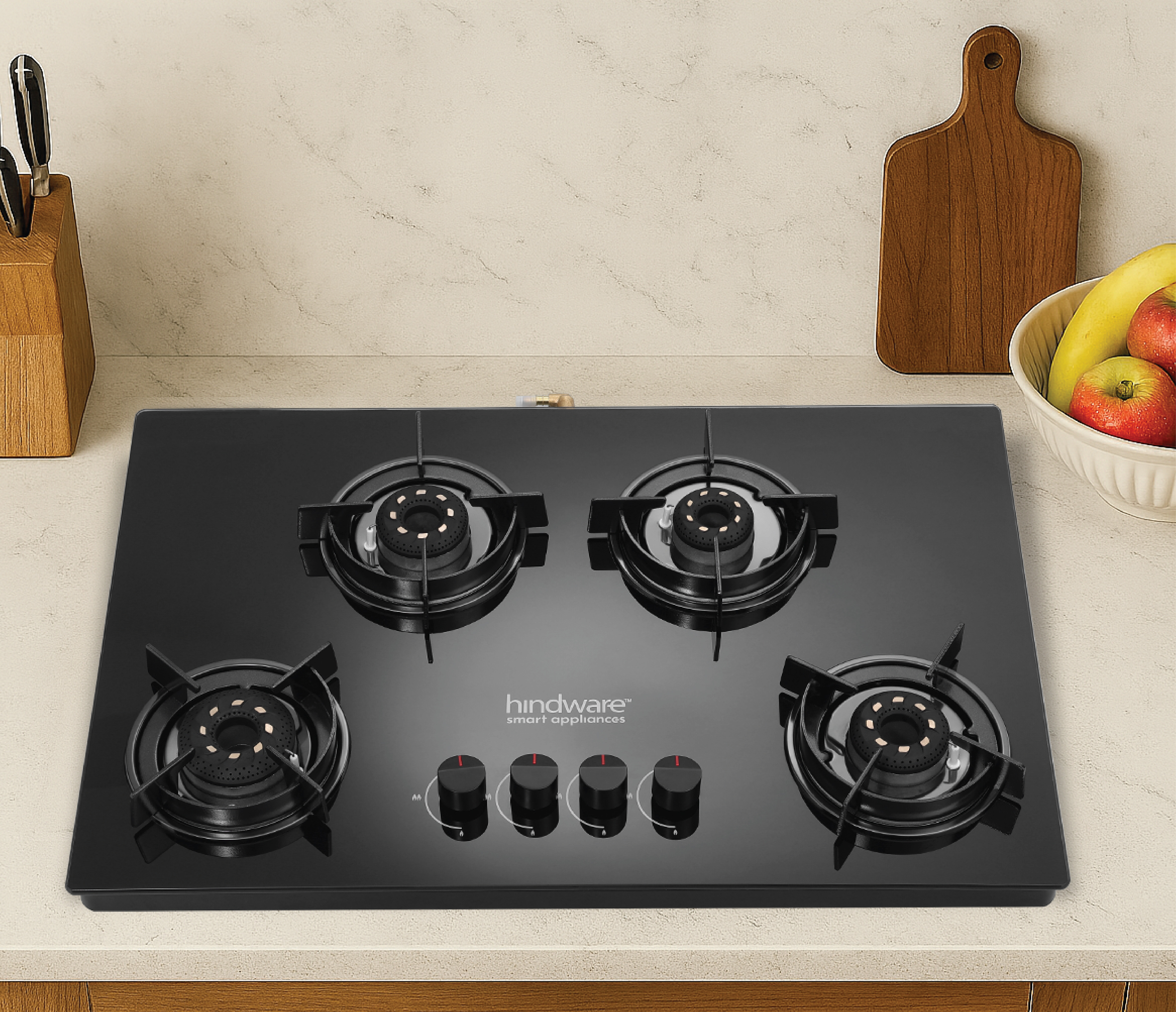 Buy Coral BLK 4B AI Cooktop | Hindware Appliances