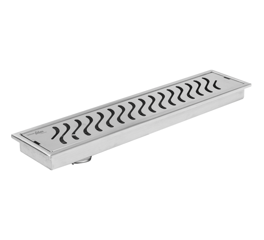 Shower Drain 450 mm - Wave Pattern