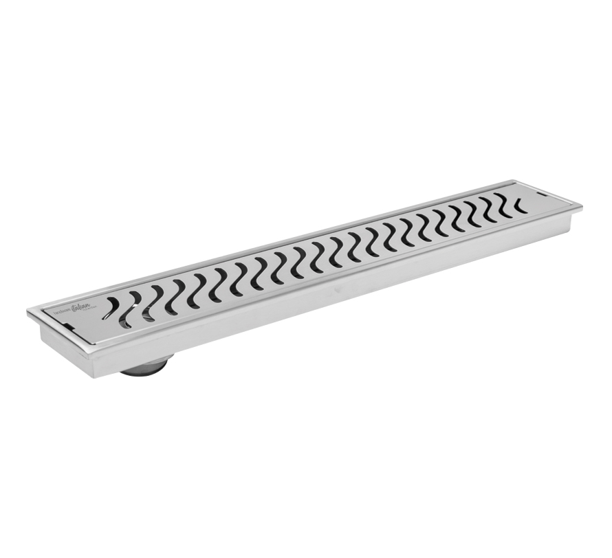 Shower Drain 600 mm - Wave Pattern