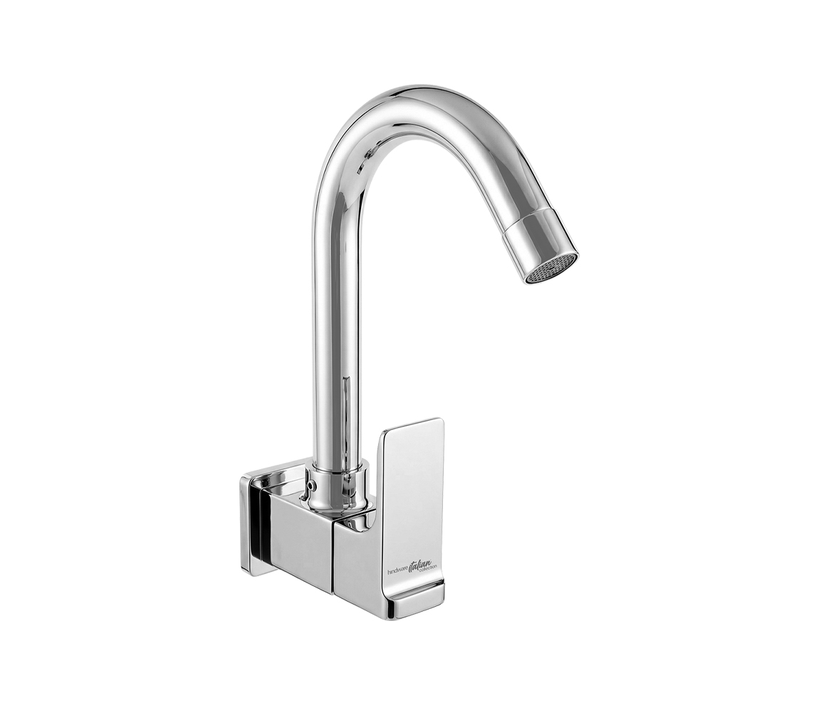 Turbo Sink Cock with Swivel Spout - Wall Mount