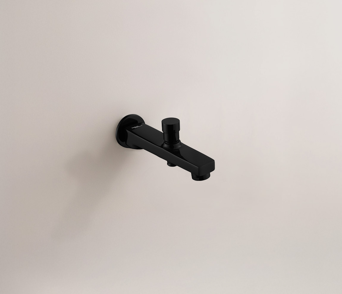 Element Bath Tub Spout with Tip - Ton - Chrome Black