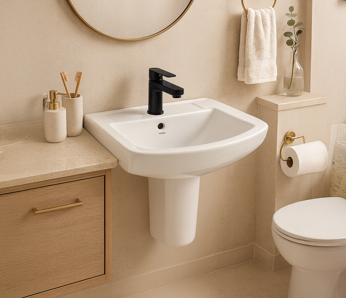 Element Single Lever Basin Mixer- Chrome Black