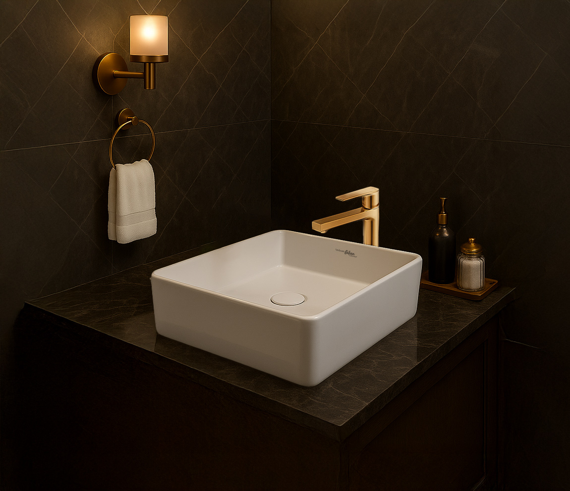 Element Single Lever Basin Mixer Tall - Rose Gold
