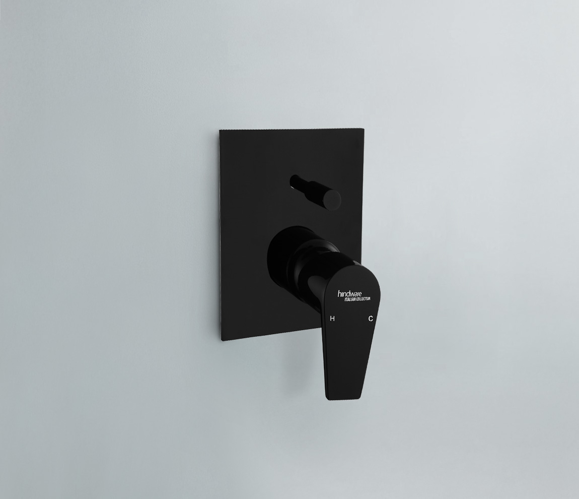 Element Trim Set - Hi Flow Diverter - Chrome Black