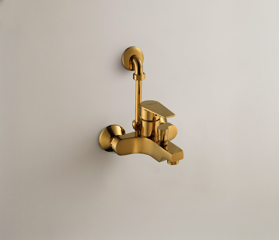 Element Bath & Over Head Shower Mixer - Gold