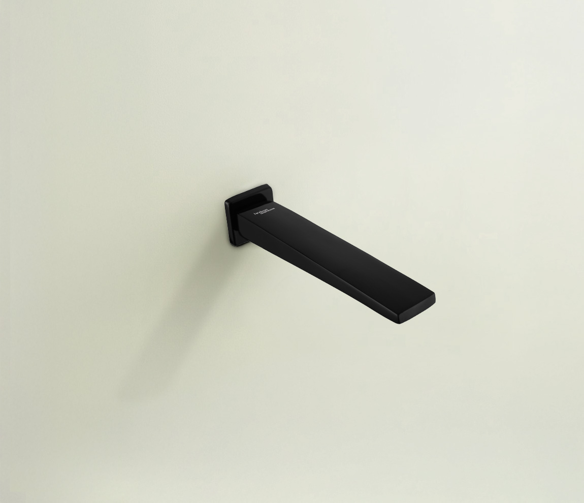 Edge Bath Tub Spout - Chrome Black