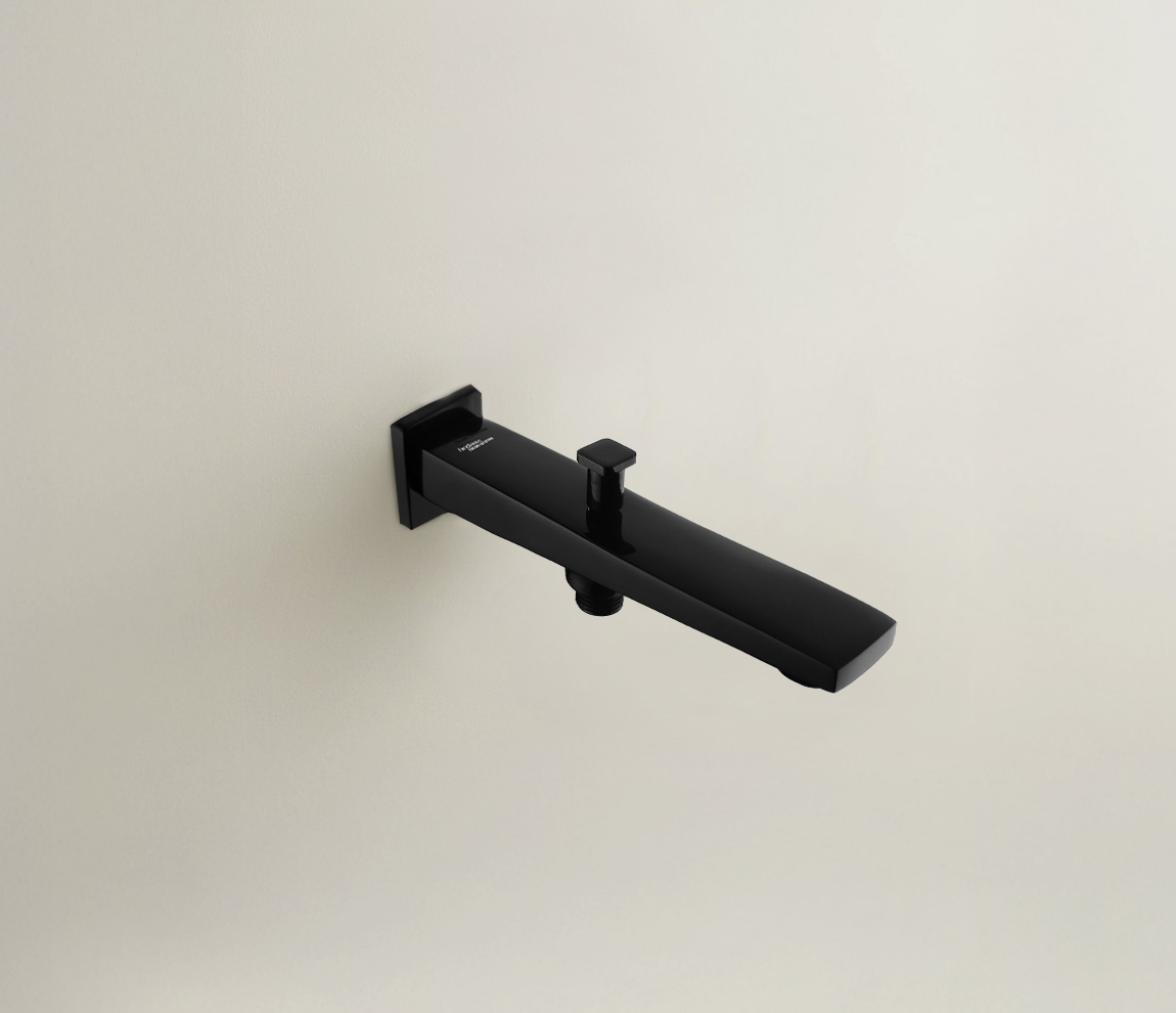 Edge Bath Tub Spout with Tip Ton- Chrome Black