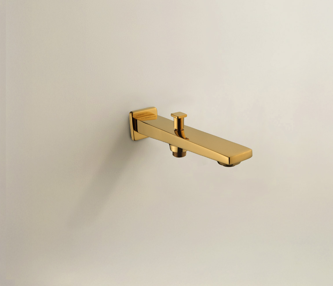 Edge Bath Tub Spout with Tip Ton- Gold