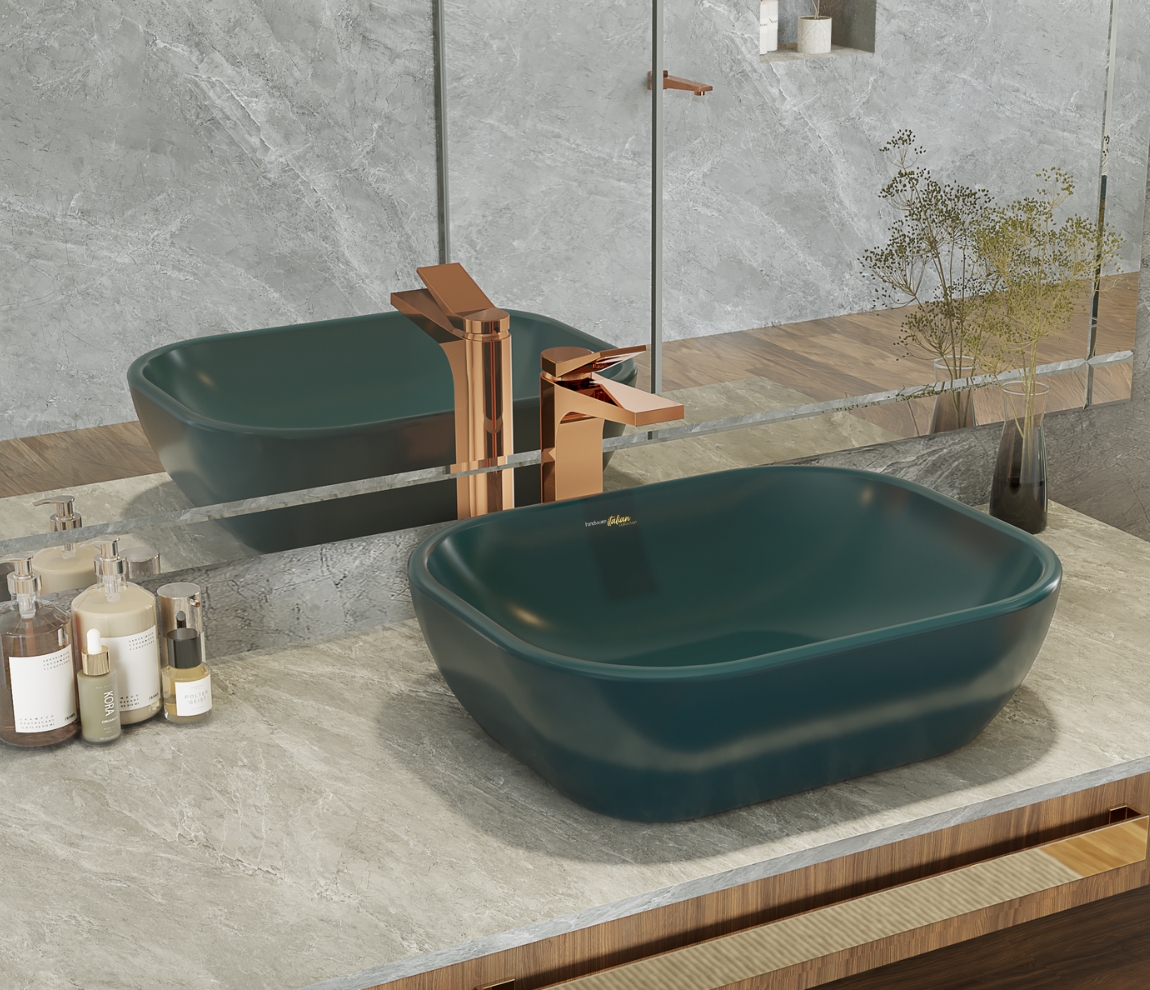 Edge Single Lever Basin Mixer Tall - Rose Gold
