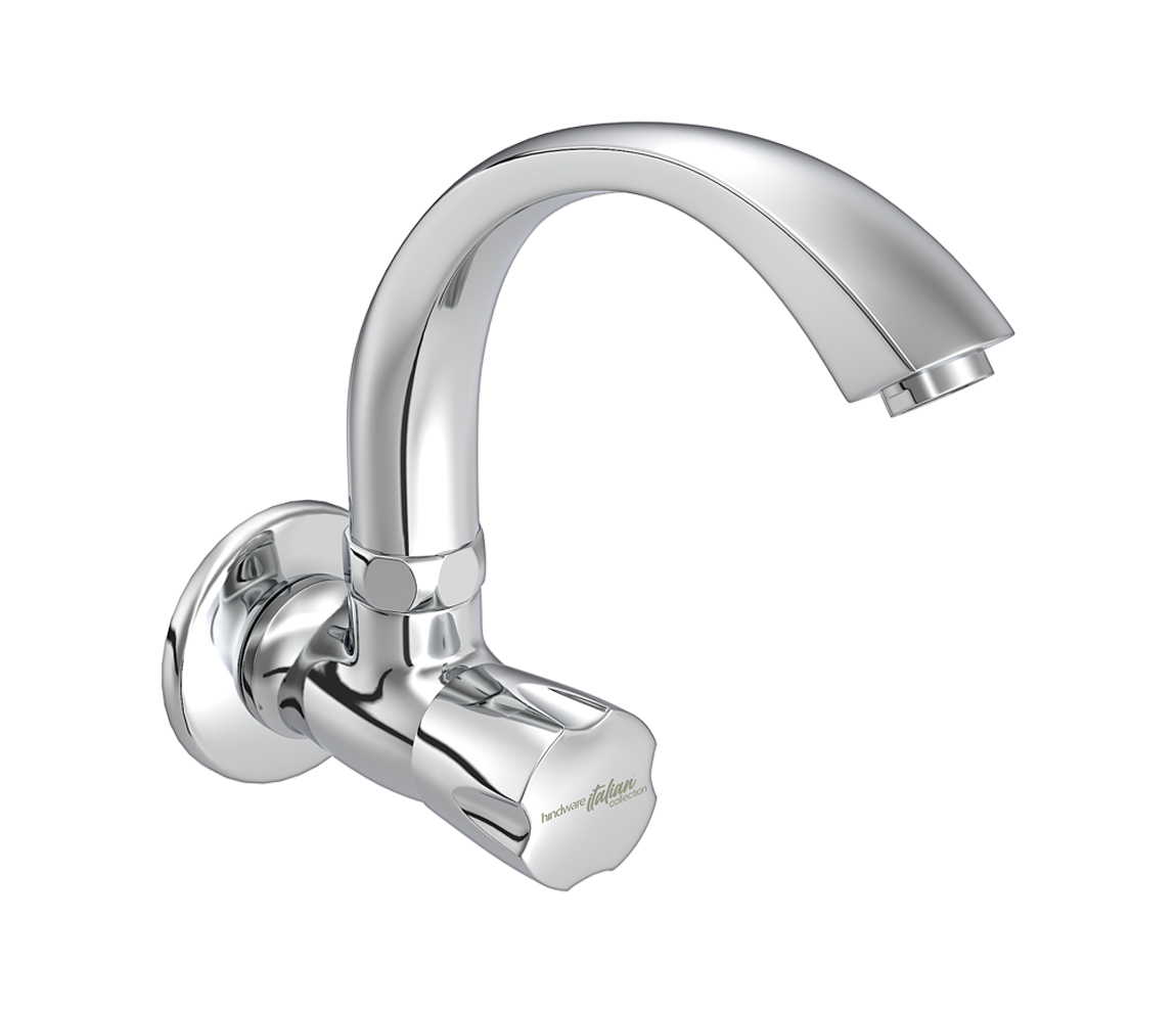 Contessa Neo Sink Cock With Swivel Spout - Wall Mount | Hindware